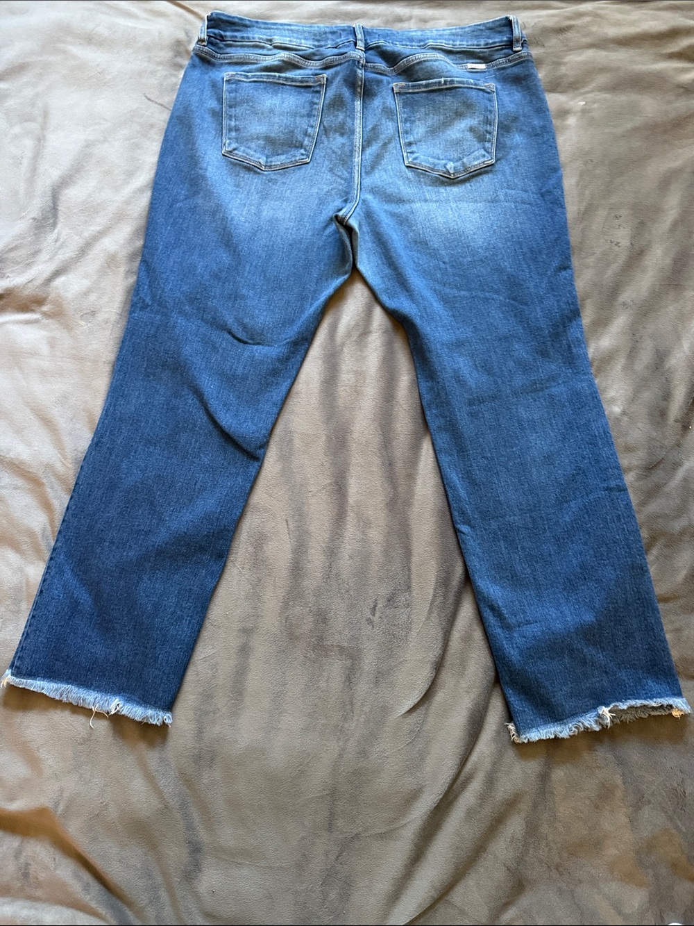KanCan for Maurices Straight Leg Jeans Raw Frayed Hem Blue Size 20 - Picture 6 of 9